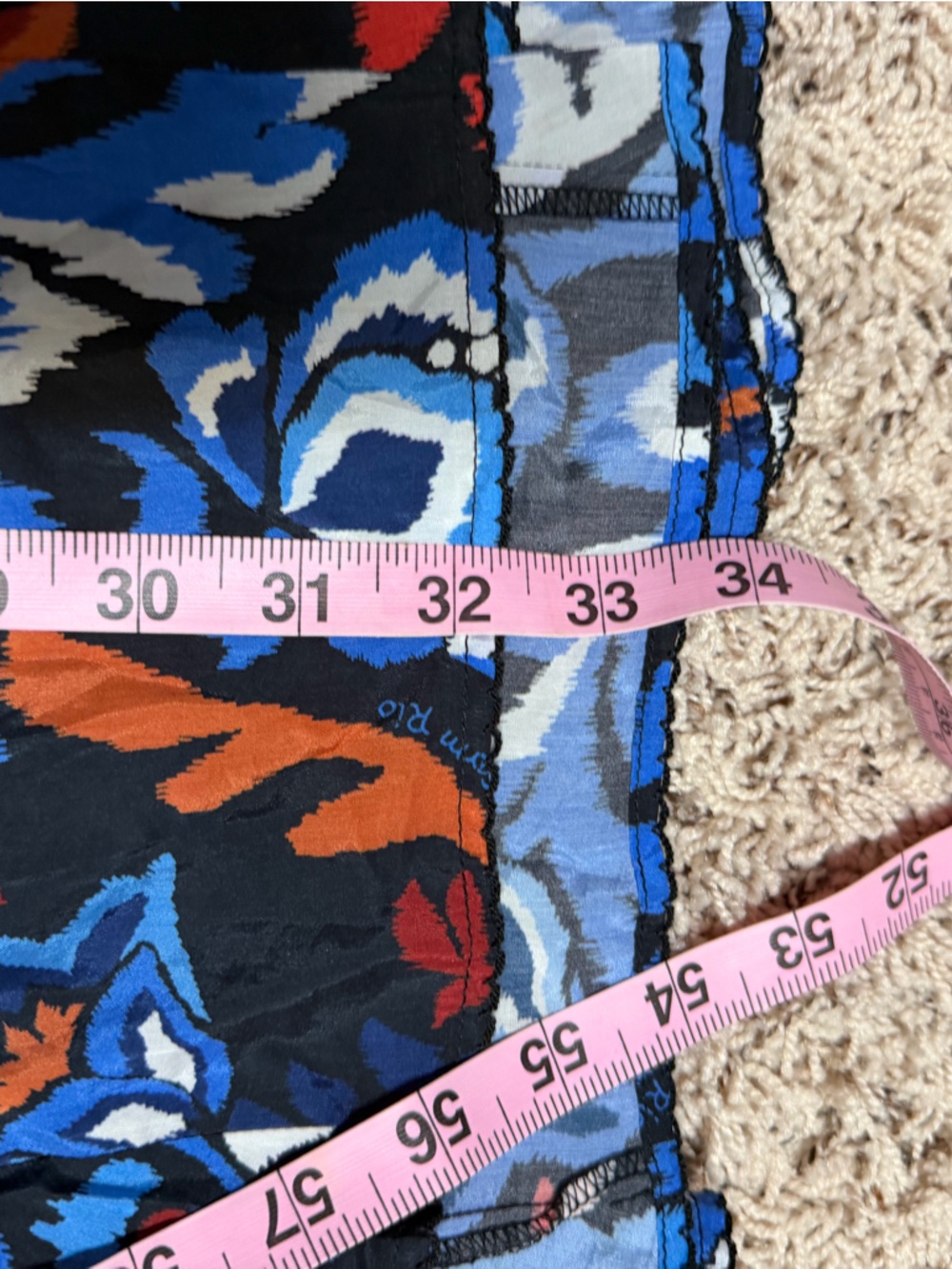 Farm Rio Blue Toucan Scarf Mini Dress Size Large - Picture 13 of 13
